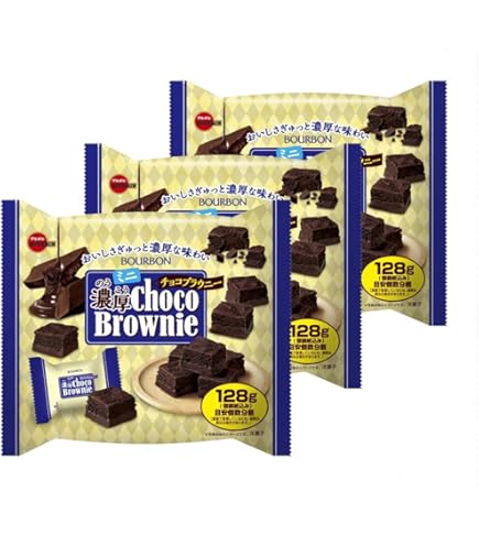 Amazon.co.jp: ブルボン ミニ濃厚チョコブラウニー 128g ×12袋 : 食品